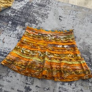 Boho style shirt skirt